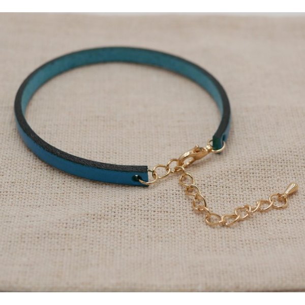 Tornozeleira em pele fina para ser personalizada por grava&ccedil;&atilde;o