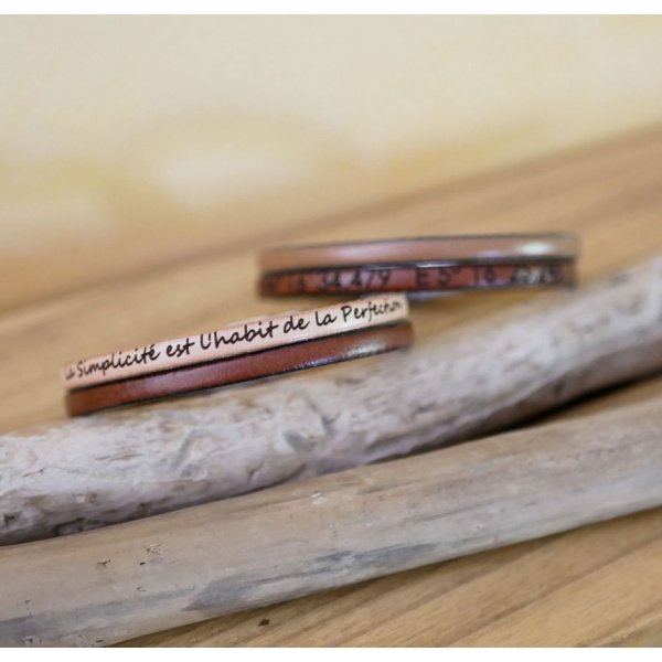 Correia personaliz&aacute;vel de couro de cor dupla para homens e mulheres