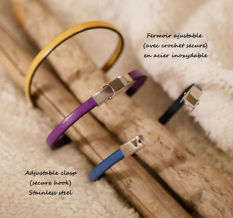Pulseira de couro para menina com pena para personalizar com gravação 