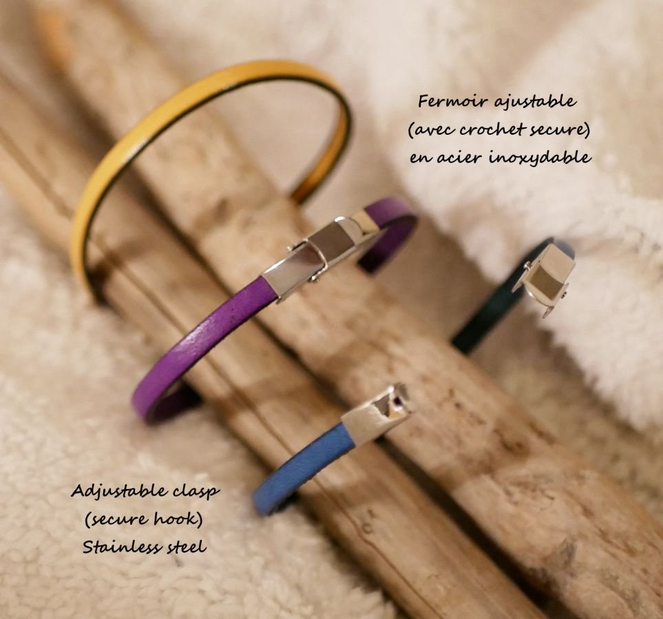 Pulseira de couro para menina com pena para personalizar com gravação 