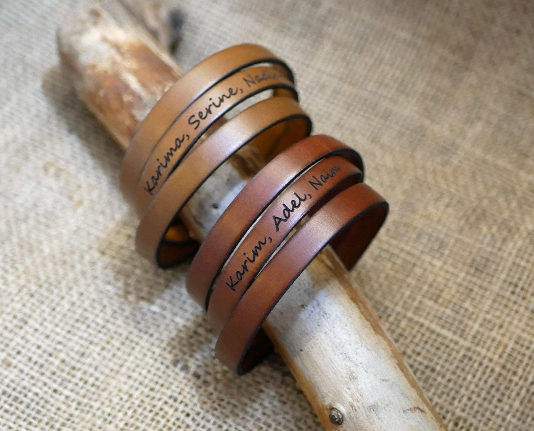 Pulseira de couro triplica o homem ou a mulher para ser personalizado fecho ajustável