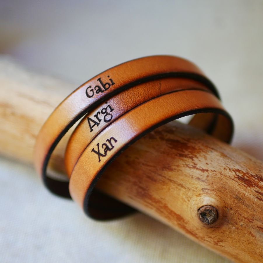 Pulseira de couro triplica o homem ou a mulher para ser personalizado fecho ajustável