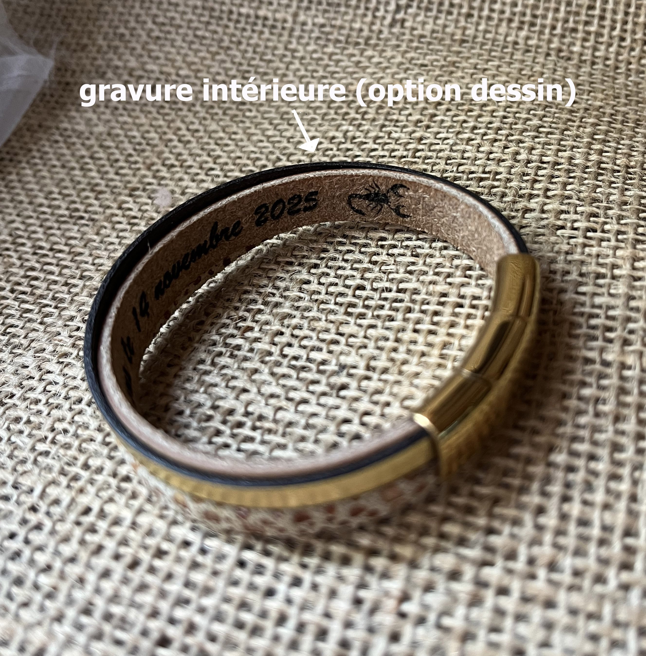 Bracelet manchette femme aux 3 cuirs argent&eacute; et gris fermoir &agrave; extension