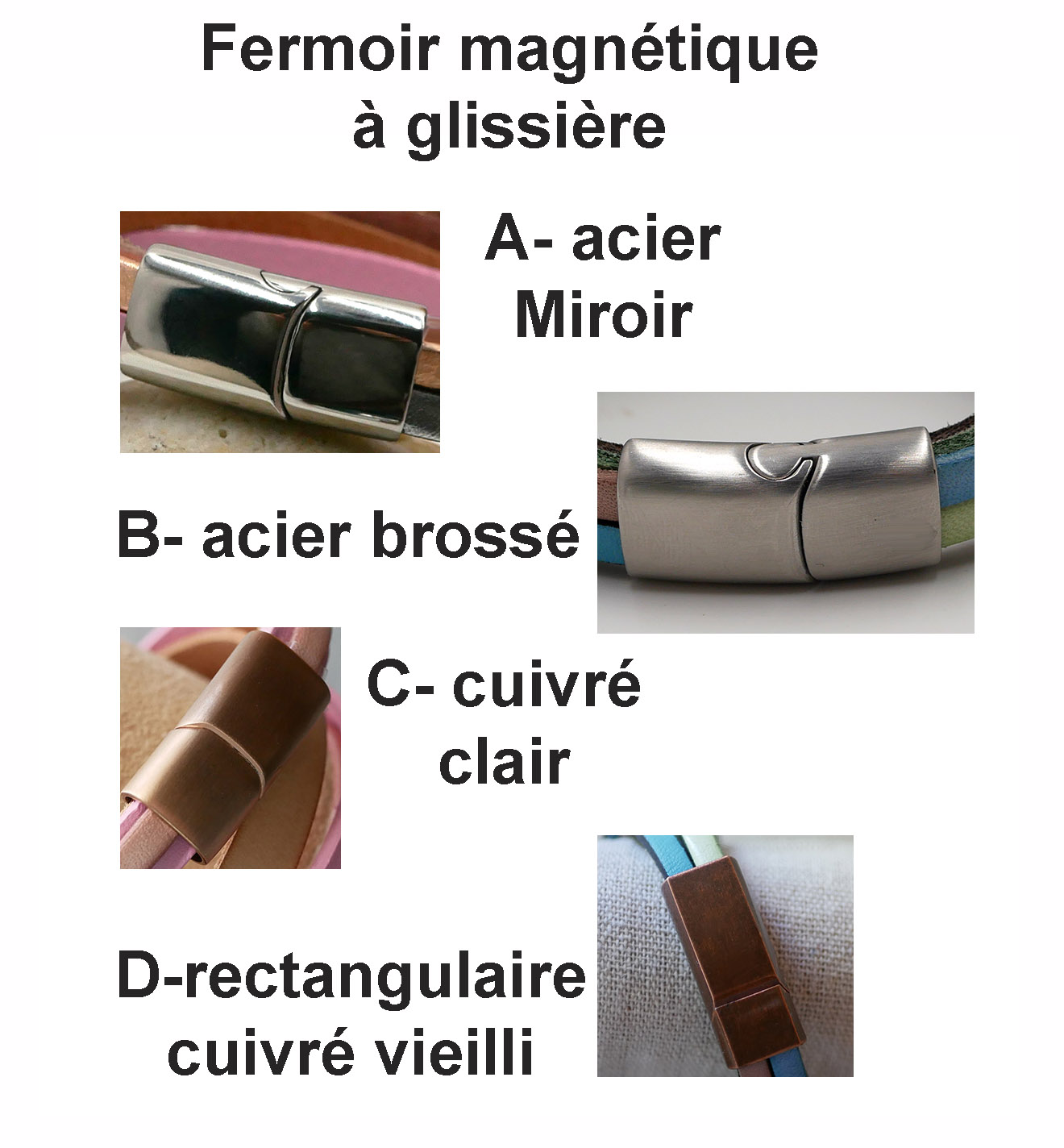 Pulseira de Punho de Couro Múltiplo em cores tónicas