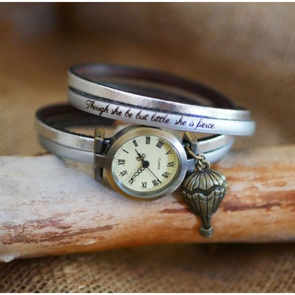 Duo de cores de rel&oacute;gio de pulso de couro de dupla viagem personaliz&aacute;vel