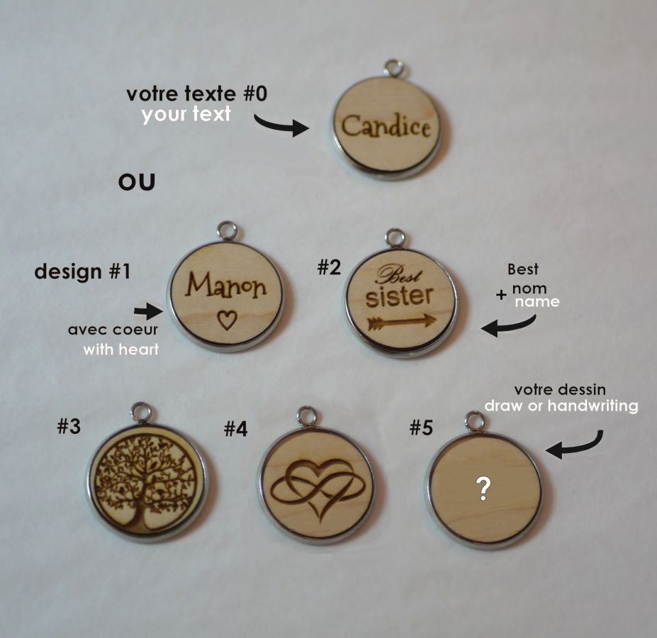 Relógio de cabochon gravado em madeira com bracelete dupla de couro 