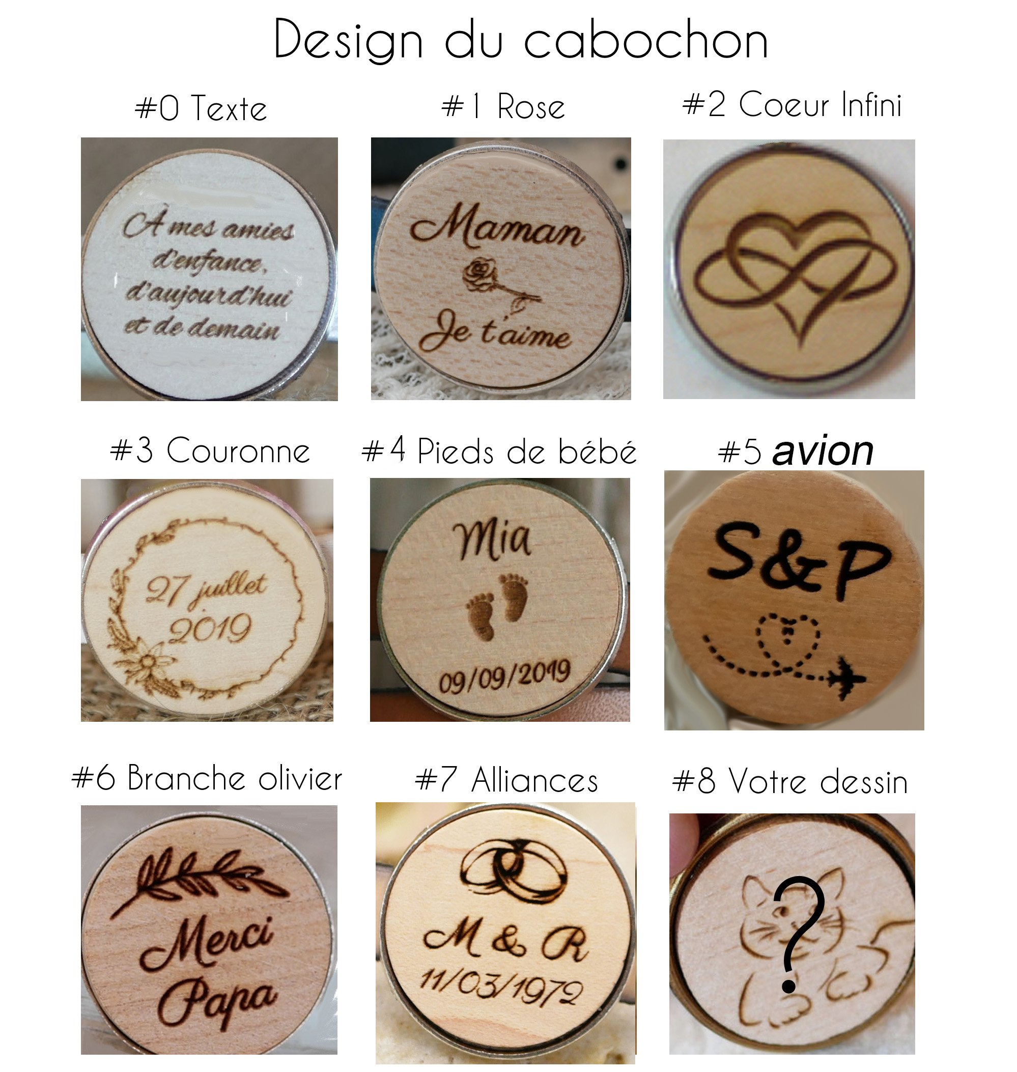 Porta-chaves personalizado em couro e madeira para j&oacute;ias com pompom em couro e caboch&atilde;o gravado