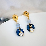 Brincos da cole&ccedil;&atilde;o "Les nacr&eacute;es" Azul