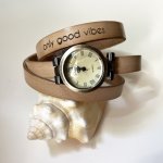 Rel&oacute;gio triplo tur&iacute;stico personaliz&aacute;vel com mostrador em bronze 