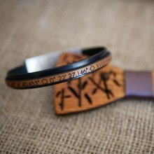 Correia de couro de dois tons, personalizável por cor e gravura 
